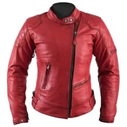 Helstons KS70 Womens Leather Jacket - Red
