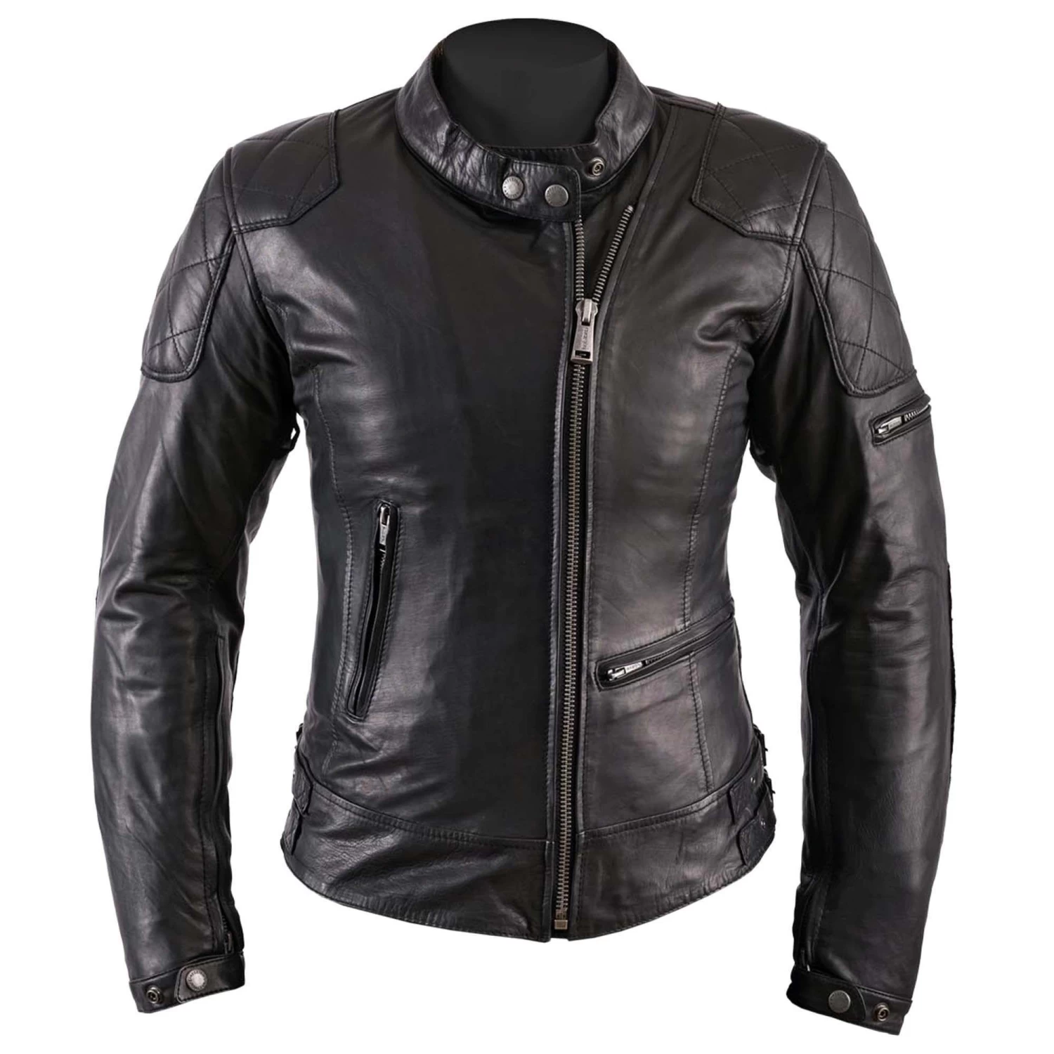 Helstons KS70 Womens Leather Jacket - Black 1 Helstons KS70 Womens Leather Jacket - Black