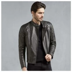 Belstaff Ivy Bull Leather Jacket - Black -Ride Style Shop 3bg11ilr