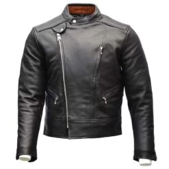 Goldtop 1975 Lancer Armoured Leather Jacket 2022 Version - Black