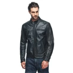 Dainese Zaurax Leather Jacket - Black -Ride Style Shop 9111533877001 3