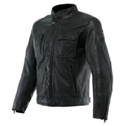 Dainese Atlas Leather Jacket - Black