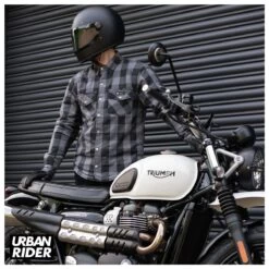 MERLIN AXE ARAMID LINED OVERSHIRT - BLACK / GREY -Ride Style Shop axegreyup2