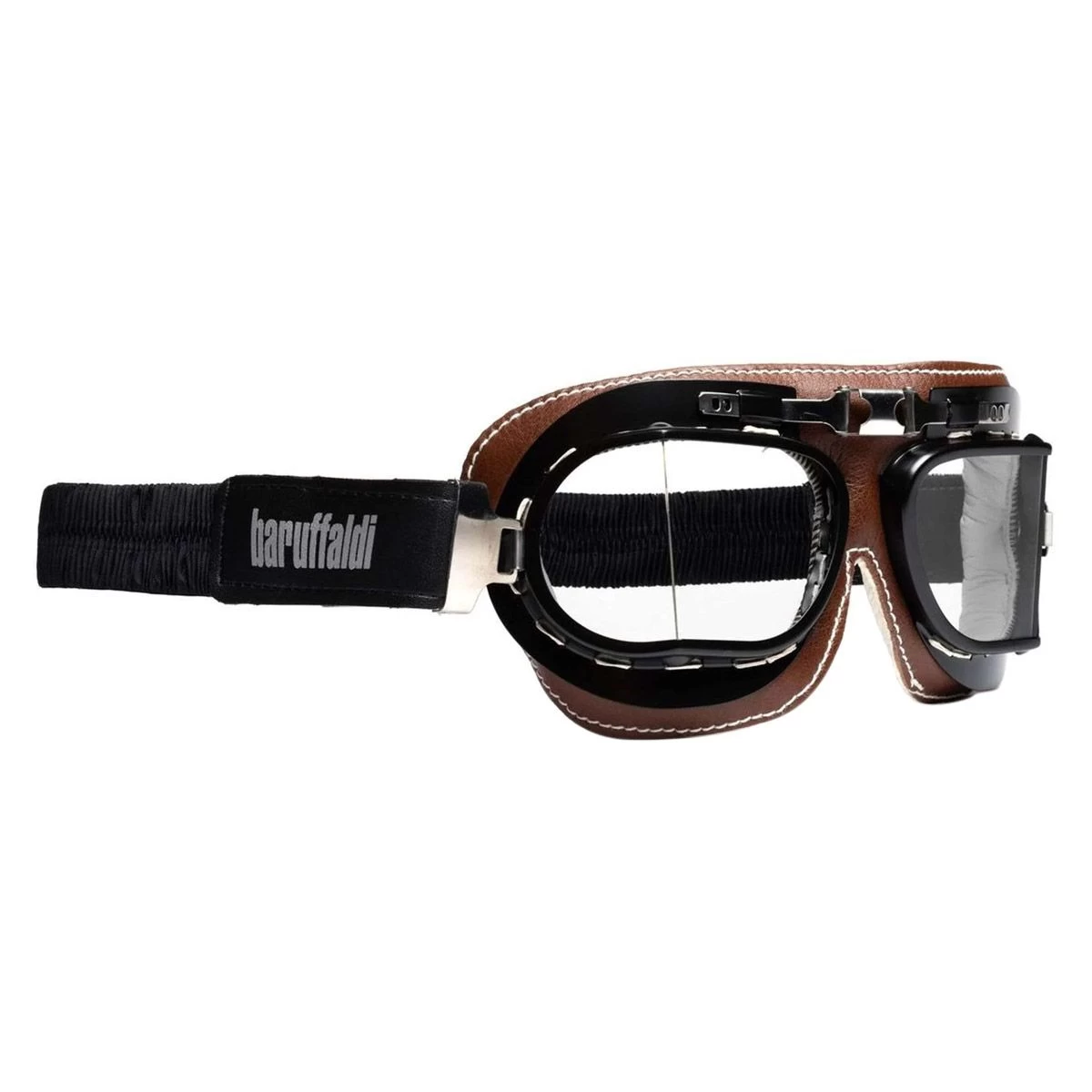 Baruffaldi Vintaco Goggle - Brown Leather / Black Frame 1 Baruffaldi Vintaco Goggle - Brown Leather / Black Frame
