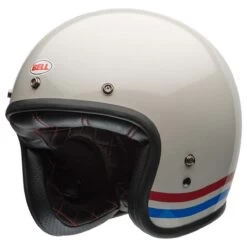 Bell Custom 500 Helmet - Stripes Pearl White