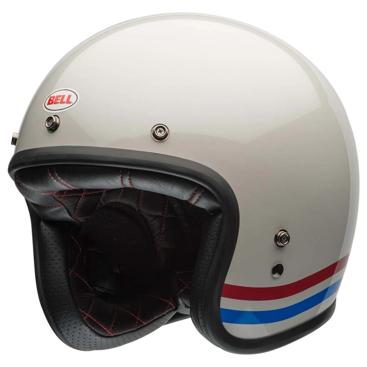 Bell Custom 500 Helmet - Stripes Pearl White 1 Bell Custom 500 Helmet - Stripes Pearl White