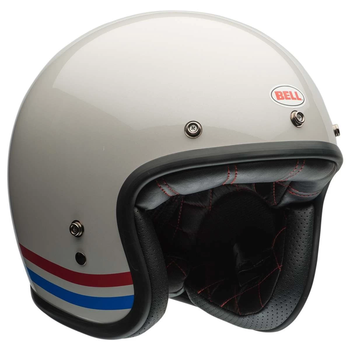 Bell Custom 500 Helmet - Stripes Pearl White 4 Bell Custom 500 Helmet - Stripes Pearl White - Image 4