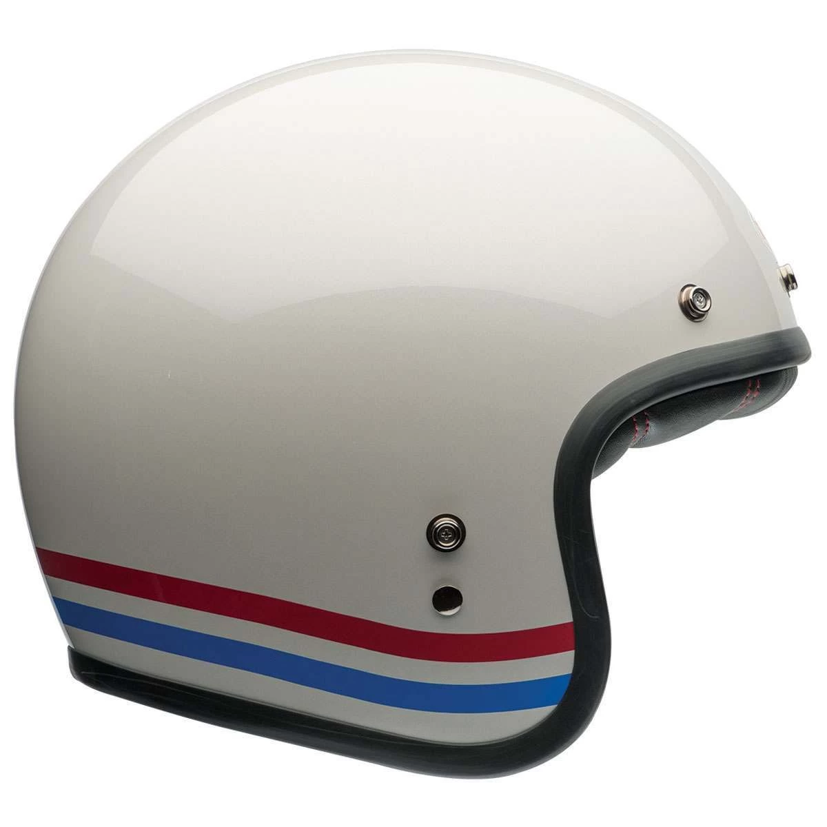 Bell Custom 500 Helmet - Stripes Pearl White 3 Bell Custom 500 Helmet - Stripes Pearl White - Image 3