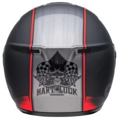 Bell SRT Modular Helmet - Hartluck Jamo Black / Red -Ride Style Shop bell srt modular street helmet hart luck jamo matte gloss black red back 1