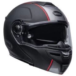Bell SRT Modular Helmet - Hartluck Jamo Black / Red -Ride Style Shop bell srt modular street helmet hart luck jamo matte gloss black red back 5