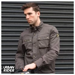 Belstaff Mansion Riding Shirt - Granite Grey -Ride Style Shop belstaff mansion riding shirt granite grey 2