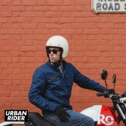 Belstaff Mansion Riding Shirt - Insignia Blue -Ride Style Shop belstaff mansion riding shirt insignia blue sitting