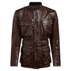 Belstaff Trialmaster Pro Leather Jacket - Black / Brown