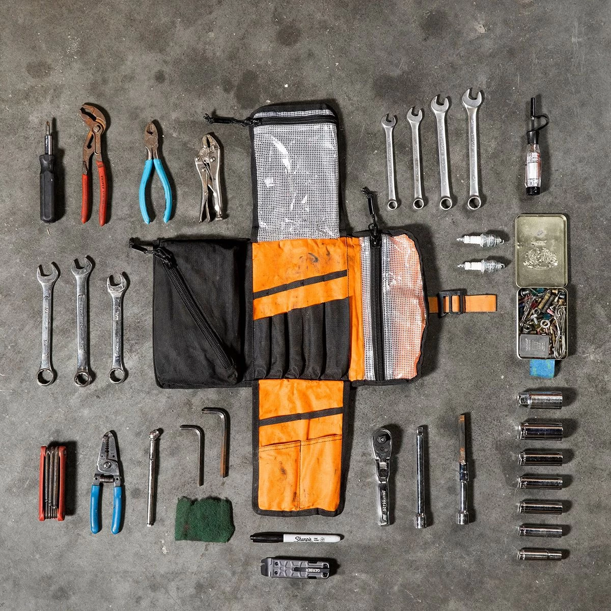 Biltwell EXFIL-0 2.0 Tool Roll - Black / Orange 16 Biltwell EXFIL-0 2.0 Tool Roll - Black / Orange - Image 16