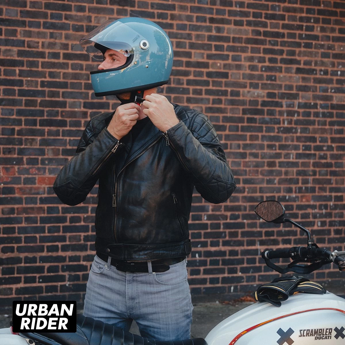 Biltwell Gringo S 06 Helmet - Dove Blue 12 Biltwell Gringo S 06 Helmet - Dove Blue - Image 12