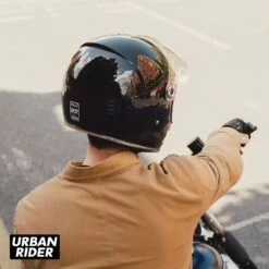 Biltwell Gringo SV 06 Helmet - Gloss Black -Ride Style Shop biltwell gringo sv 06 helmet gloss black back