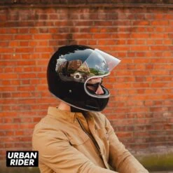 Biltwell Gringo SV 06 Helmet - Gloss Black -Ride Style Shop biltwell gringo sv 06 helmet gloss black side