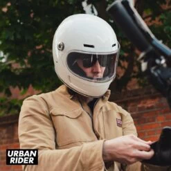 Biltwell Gringo SV 06 Helmet - Gloss White -Ride Style Shop biltwell gringo sv 06 helmet gloss white gloved