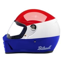 Biltwell Lane Splitter Helmet - Podium Gloss Red / White / Blue -Ride Style Shop biltwell lane splitter helmet podium gloss red white blue 3