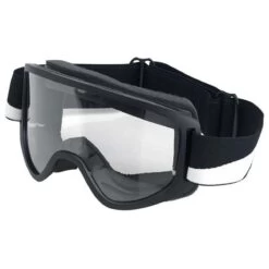 Biltwell Moto 2.0 Goggle - Bolts Black -Ride Style Shop biltwell moto 2 goggle bolts black front
