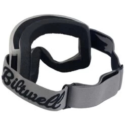 Biltwell Moto 2.0 Goggle - Script Titanium -Ride Style Shop biltwell moto 2 goggle script titanium rear
