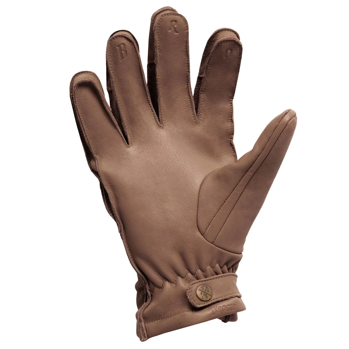 BROGER ALASKA WOMENS LEATHER GLOVES - BROWN 3 BROGER ALASKA WOMENS LEATHER GLOVES - BROWN - Image 3