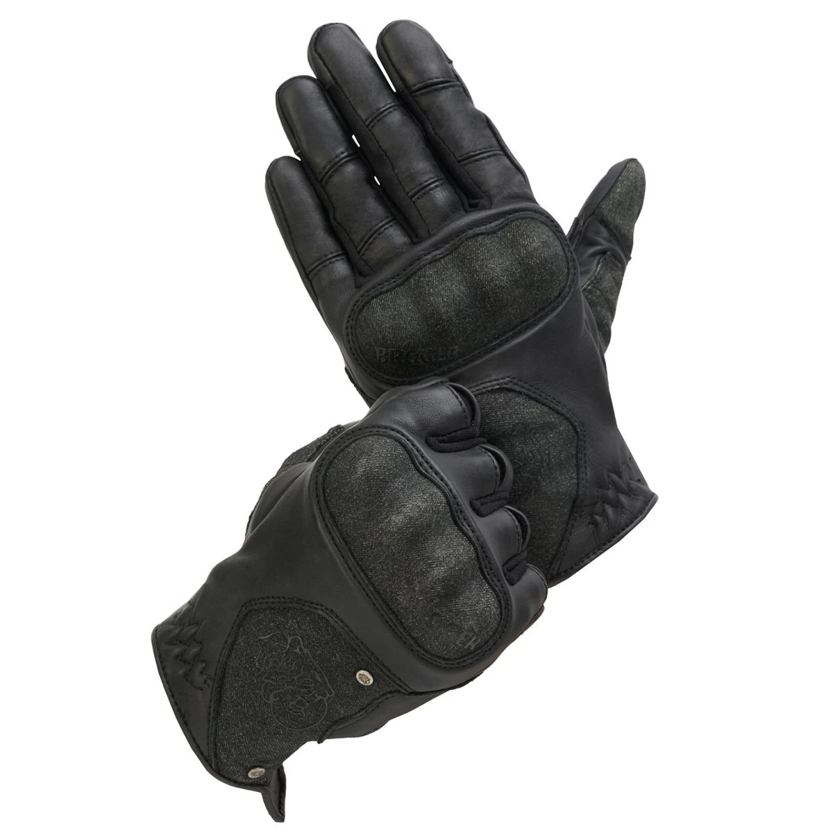 BROGER FLORIDA WOMENS LEATHER GLOVES - BLACK 1 BROGER FLORIDA WOMENS LEATHER GLOVES - BLACK