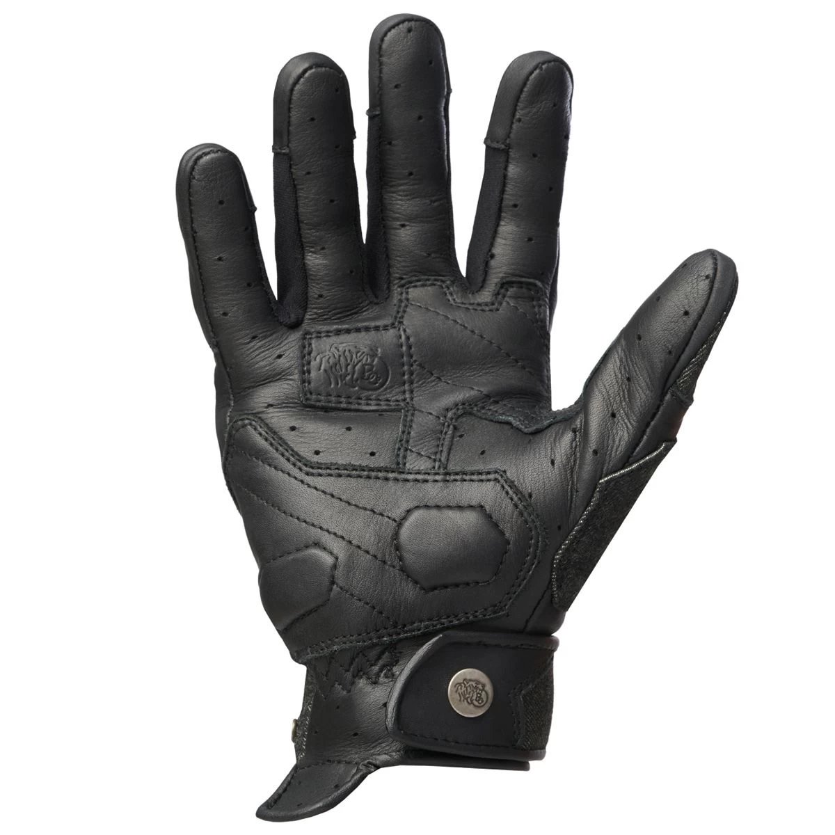BROGER FLORIDA WOMENS LEATHER GLOVES - BLACK 2 BROGER FLORIDA WOMENS LEATHER GLOVES - BLACK - Image 2