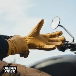 BROGER ALASKA LEATHER GLOVES - SAND -Ride Style Shop broger alaska leather gloves sand palm