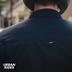 Broger California Jacket - Navy Blue / Black -Ride Style Shop broger california jacket navy blue black logo