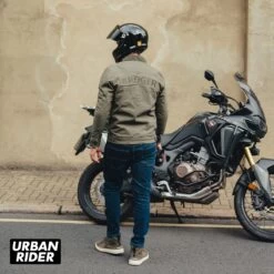 Broger Montana Jacket - Olive Green -Ride Style Shop broger montana jacket olive green backwalk