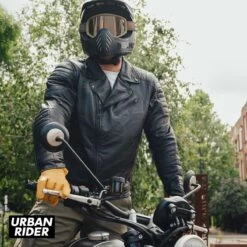 Broger Ohio Leather Jacket - Black -Ride Style Shop broger ohio leather jacket black chest