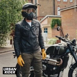 Broger Ohio Leather Jacket - Black -Ride Style Shop broger ohio leather jacket black stood