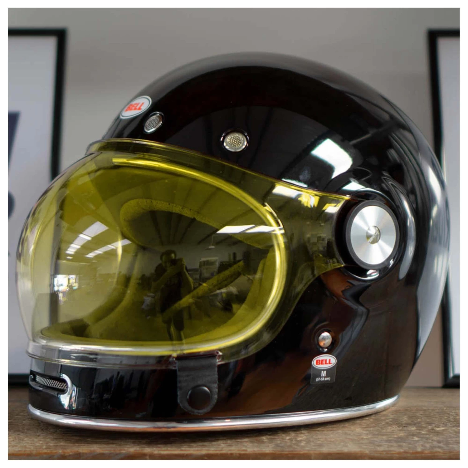 Bell Bullitt Bubble Visor - Yellow 2 Bell Bullitt Bubble Visor - Yellow - Image 2