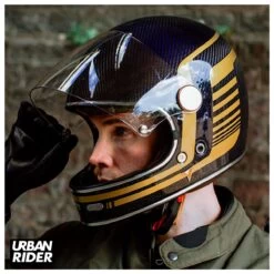 ByCity Roadster Carbon II Helmet - Carbon / Blue -Ride Style Shop bycity roadster carbon ii helmet carbon blue 5