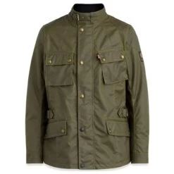 Belstaff Crosby 8oz Wax Cotton Jacket - Forest Green