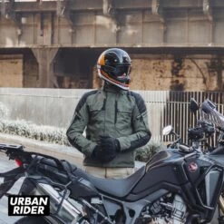 Dainese Ladakh 3L Jacket - Army Green / Black -Ride Style Shop dainese ladakh 3l jacket army green black front