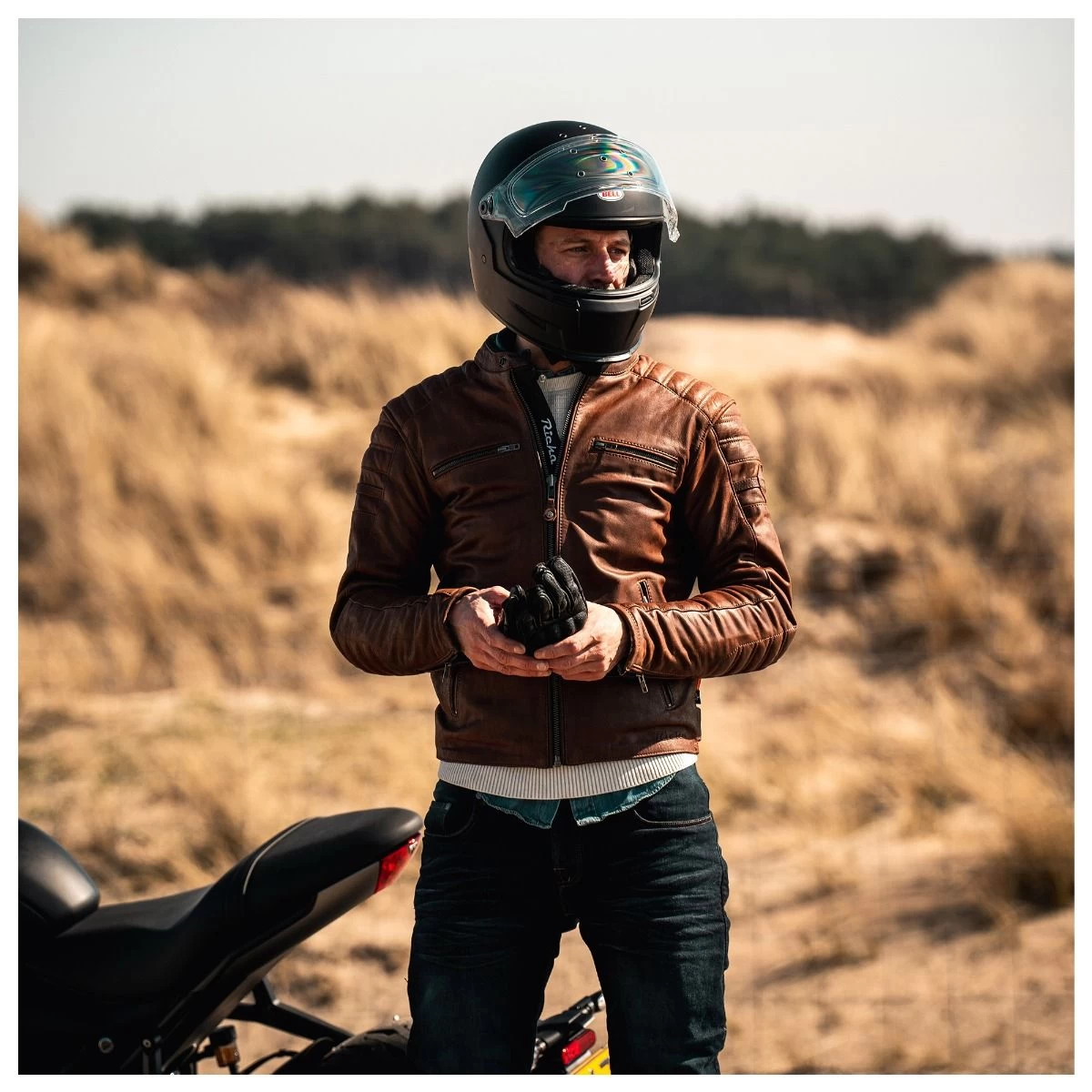 Richa Daytona 2 Leather Jacket - Brown 15 Richa Daytona 2 Leather Jacket - Brown - Image 15