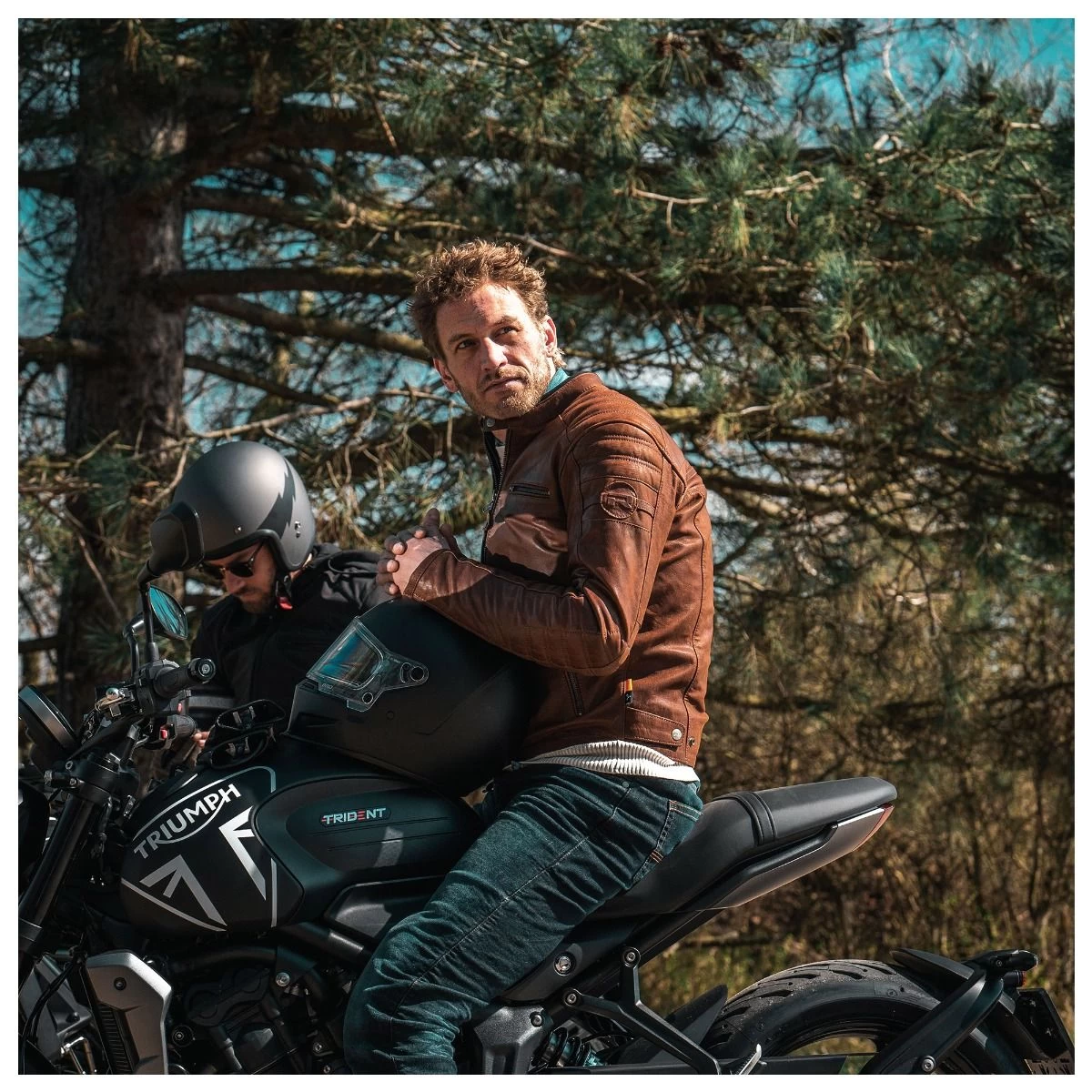 Richa Daytona 2 Leather Jacket - Brown 17 Richa Daytona 2 Leather Jacket - Brown - Image 17