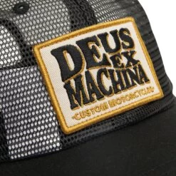 DEUS EX MACHINA MILLER TRUCKER CAP - BLACK -Ride Style Shop deus ex machina miller trucker cap black 3
