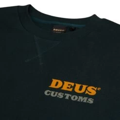 DEUS EX MACHINA SERVICED CREW SWEATER - GREEN GABLES -Ride Style Shop deus ex machina serviced crew sweater green gables 3