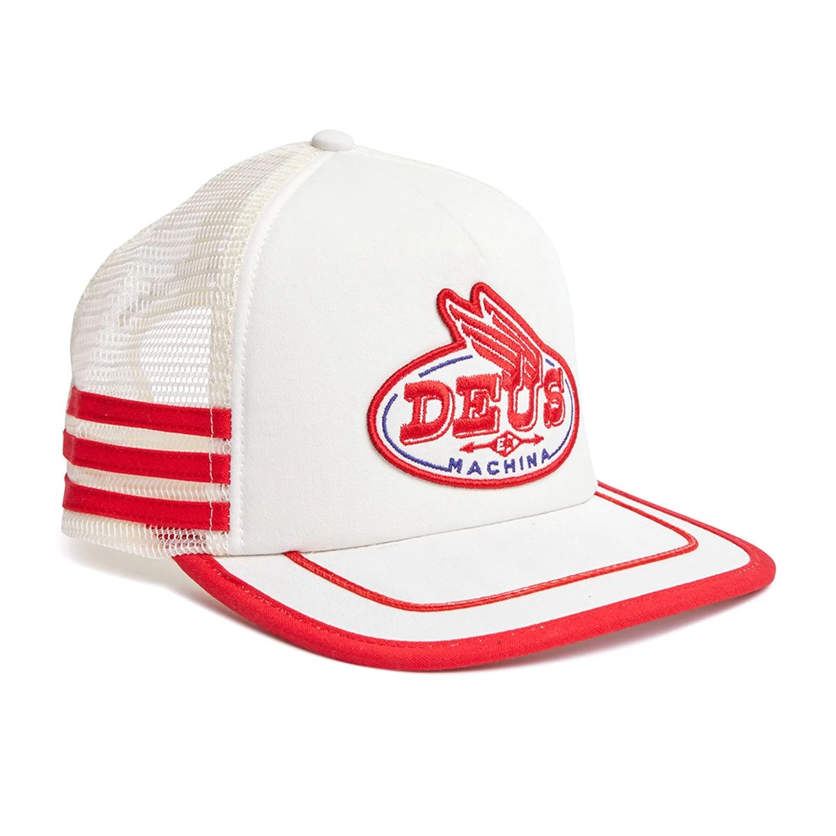 DEUS EX MACHINA SLIPSTREAM TRUCKER CAP - VINTAGE WHITE 1 DEUS EX MACHINA SLIPSTREAM TRUCKER CAP - VINTAGE WHITE