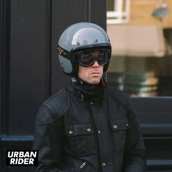 DMD Vintage Helmet - Crayon Grey 13 DMD Vintage Helmet - Crayon Grey -Ride Style Shop dmd vintage helmet crayon grey front