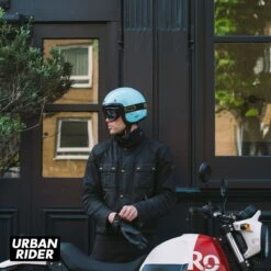 DMD Vintage Helmet - Light Blue -Ride Style Shop dmd vintage helmet light blue glove