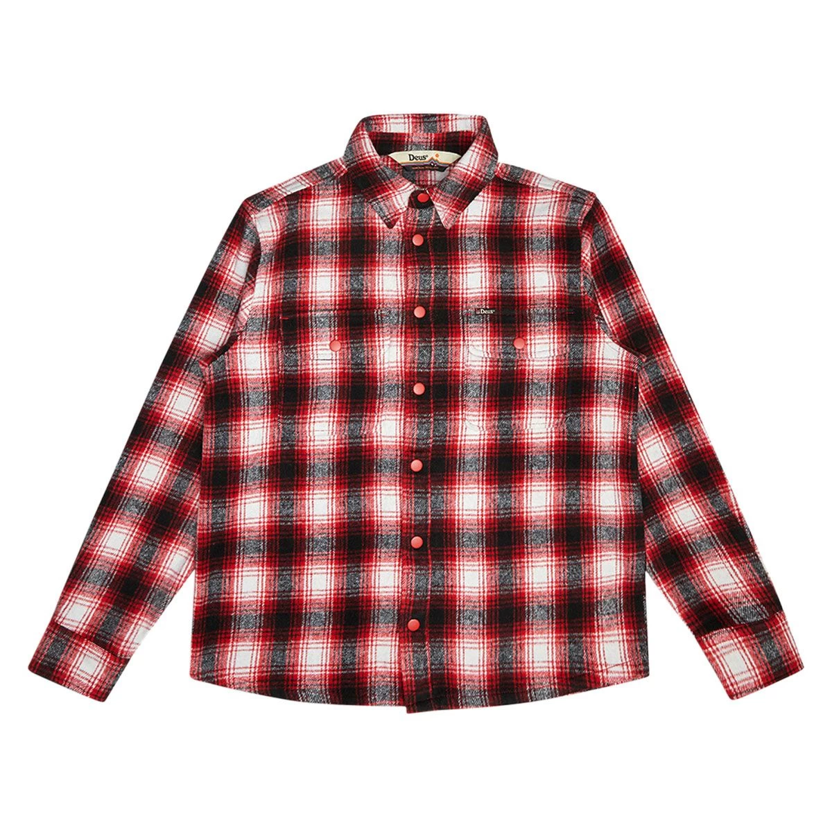 DEUS EX MACHINA KALYN CHECK SHIRT - RED CLAY 1 DEUS EX MACHINA KALYN CHECK SHIRT - RED CLAY