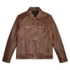 Deus Ex Machina Wildfire Leather Jacket - Brown