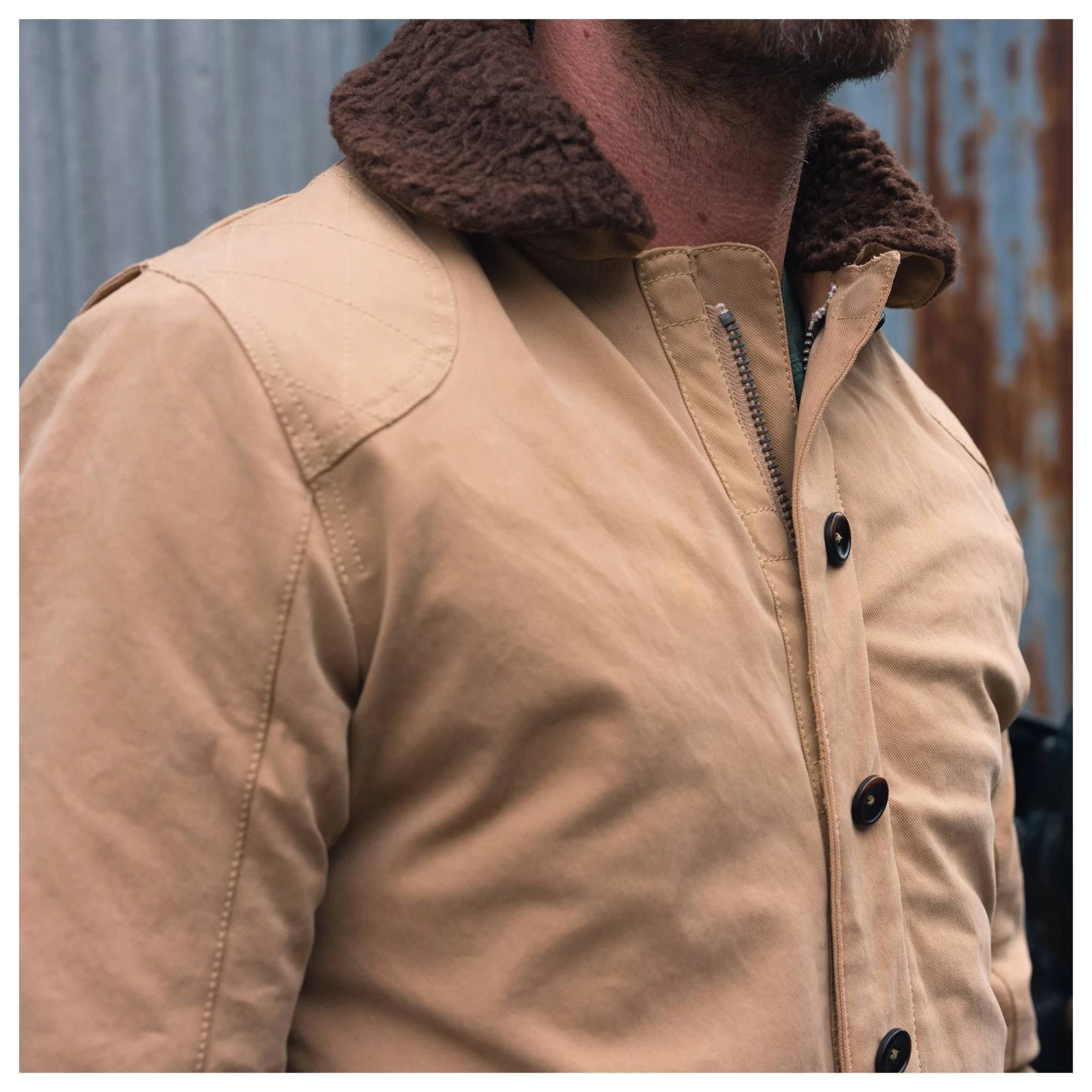 Resurgence N1 Deck Jacket-Sand 9 Resurgence N1 Deck Jacket-Sand - Image 9