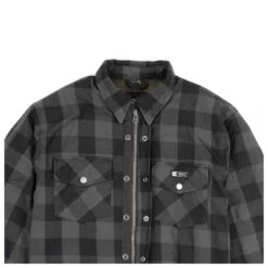 MERLIN AXE ARAMID LINED OVERSHIRT - BLACK / GREY -Ride Style Shop dsc66432