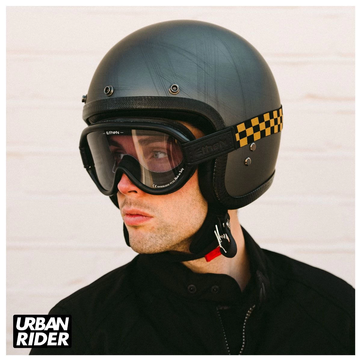 Ethen Scrambler Goggles - Black / Gold Checker 2 Ethen Scrambler Goggles - Black / Gold Checker - Image 2