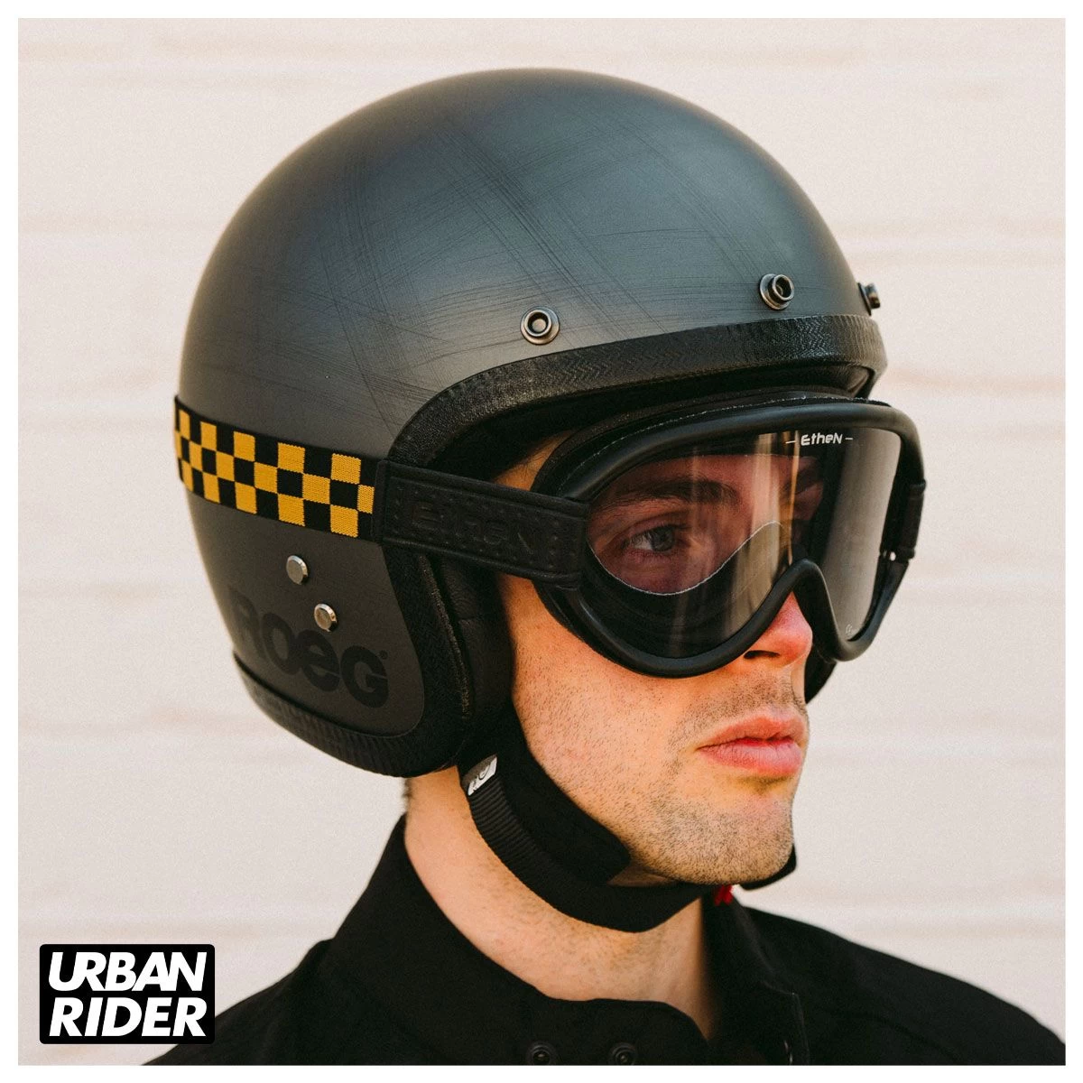 Ethen Scrambler Goggles - Black / Gold Checker 5 Ethen Scrambler Goggles - Black / Gold Checker - Image 5